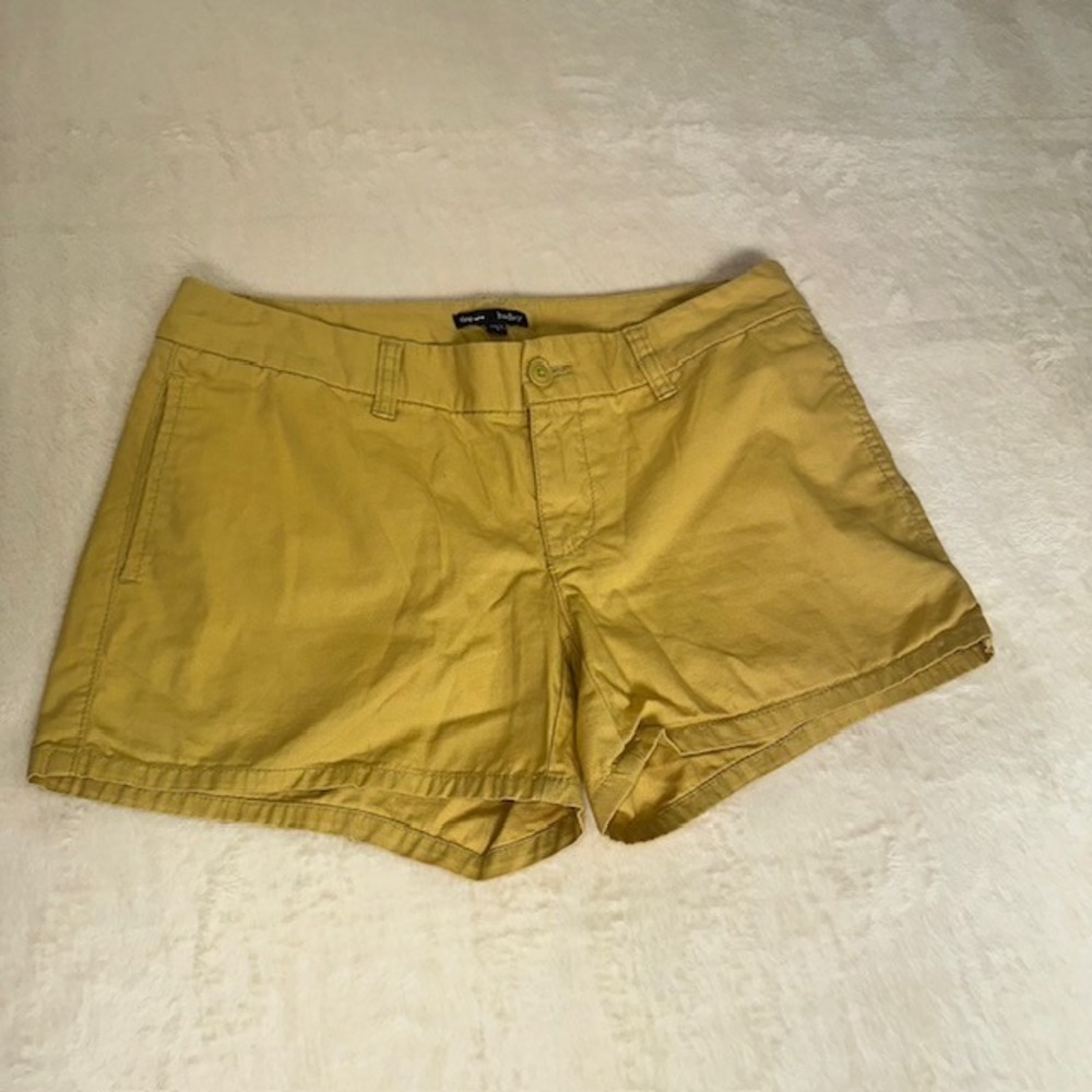 Gap Hadley Chino Shorts Mustard Yellow Twill 100% Cotton Size 6 899688-07